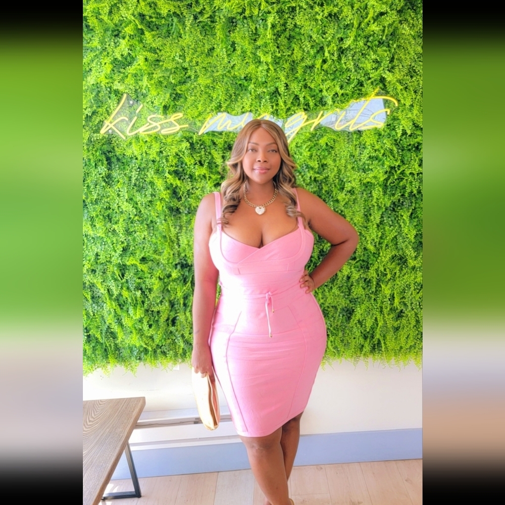 Pink Bandage dress